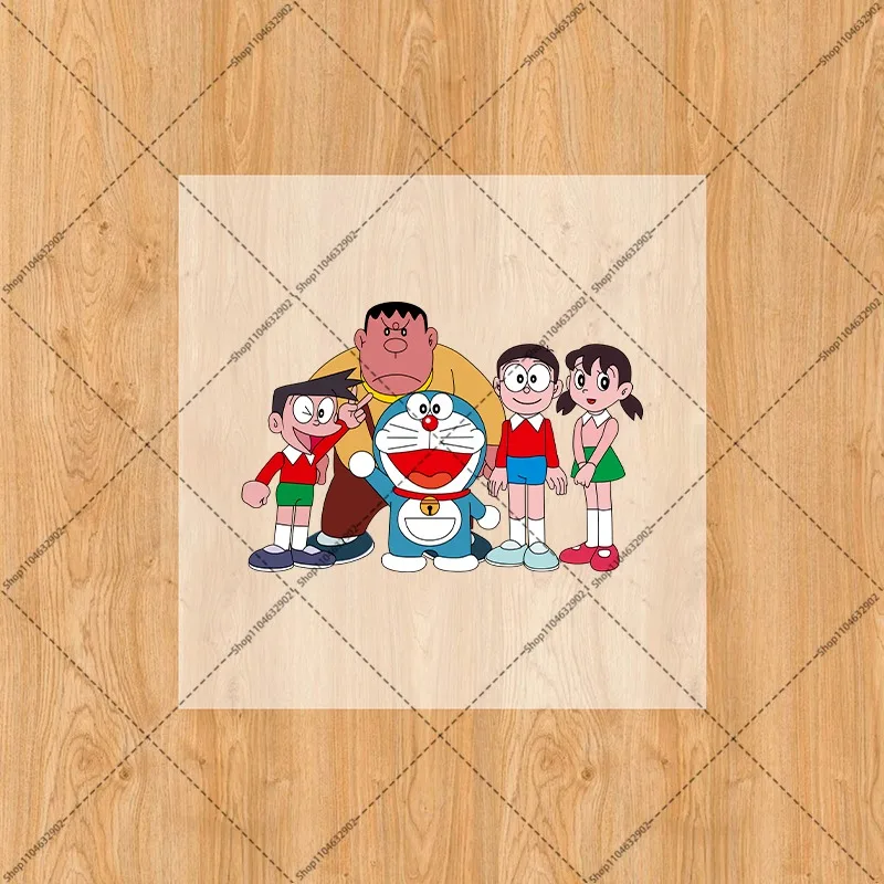 Doraemons Iron on Patches Washable Heat Thermal Transfer Stickers Anime Cartoon Character Derivative Peripherals Sticker Gifts - view 4