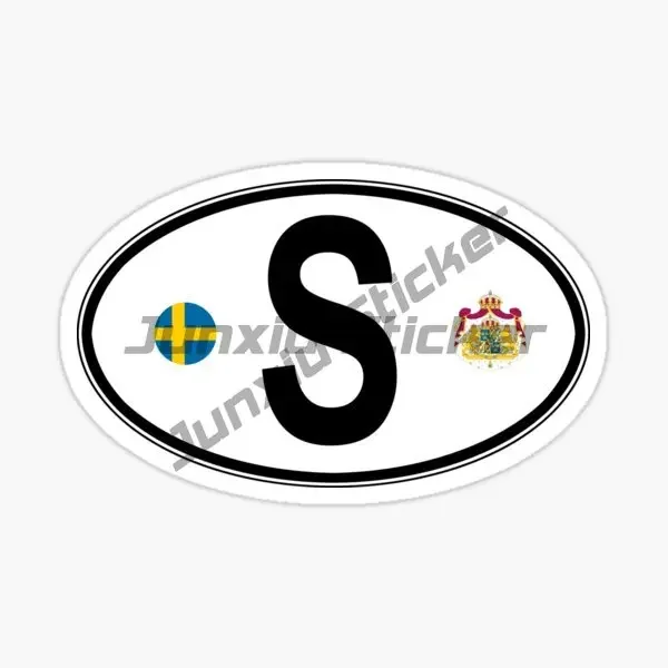 

Sweden S Flag Emblem Creative Stickers Motorcycle Bicycle Car Truck Helmet PVC Decal Assecories