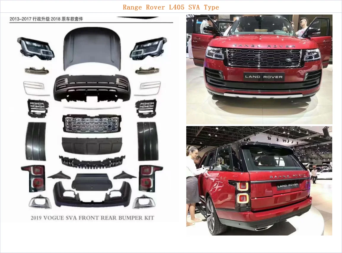 2018-2022 Facelift L405 OE/SVO/SVA Bodykit Upgrade For Land Rover Range Rover Vogue 2014-2017 Body Kit Auto Parts