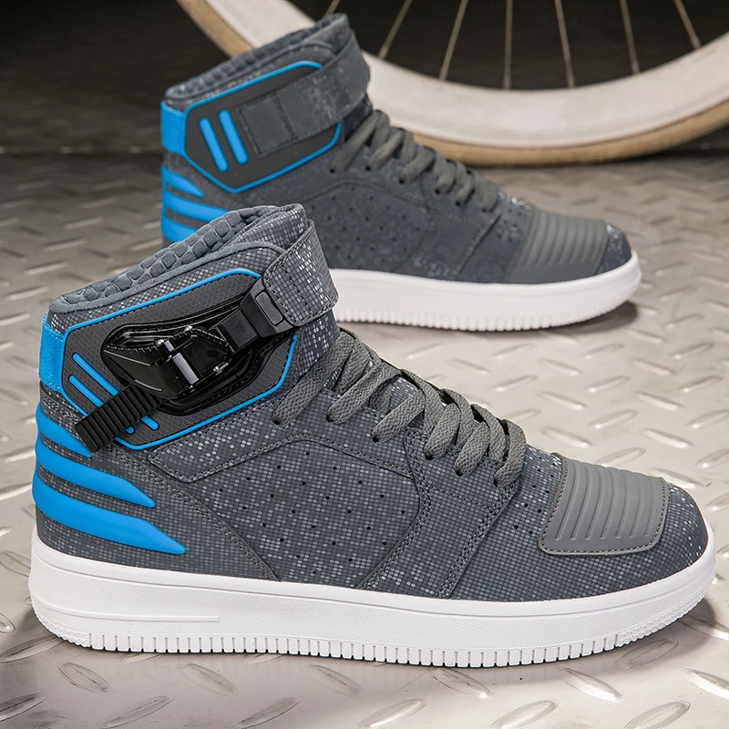 

Motorcycle protective boots men four seasons fashionable anti slip off-road breathable high top competitive racing riding boots