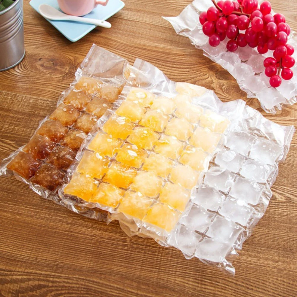 250-10pcs Disposable Ice Mold Bags for Juice Drinking Food Portable Ice Cube Mold Ice-Making Bag Freezing Maker Kitchen Gadgets