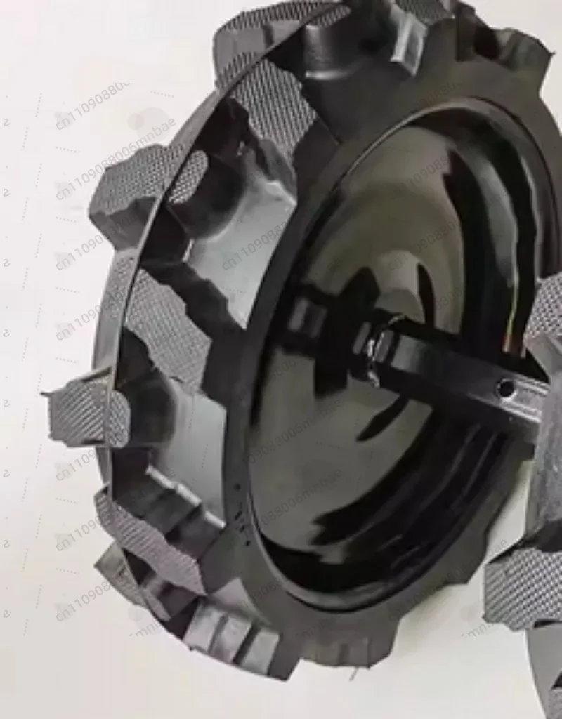 1 Pair, Micro-tiller Solid Tire 400-8 Solid Tire 32 Axle Floor-turning and Scarifier Accessories