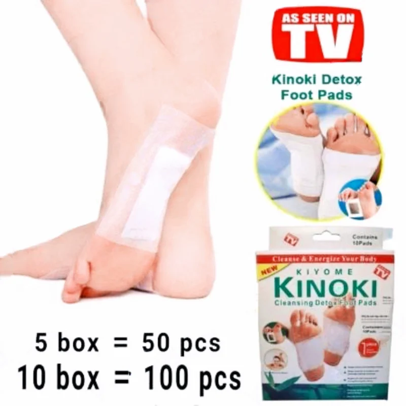 10-200pcs Korea Kinoki Toxins Cleansing Detox Foot Herbal Pads Energize Body Foot Patch Slimming Feet massager Health Care Stick