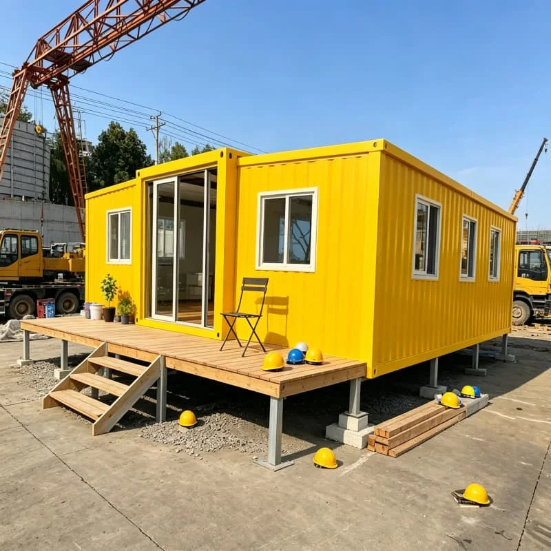 Folding Container House Expandable Fold Out Design Customized Sound Insulated Prefab Unit for Garden Studio Office Backyard