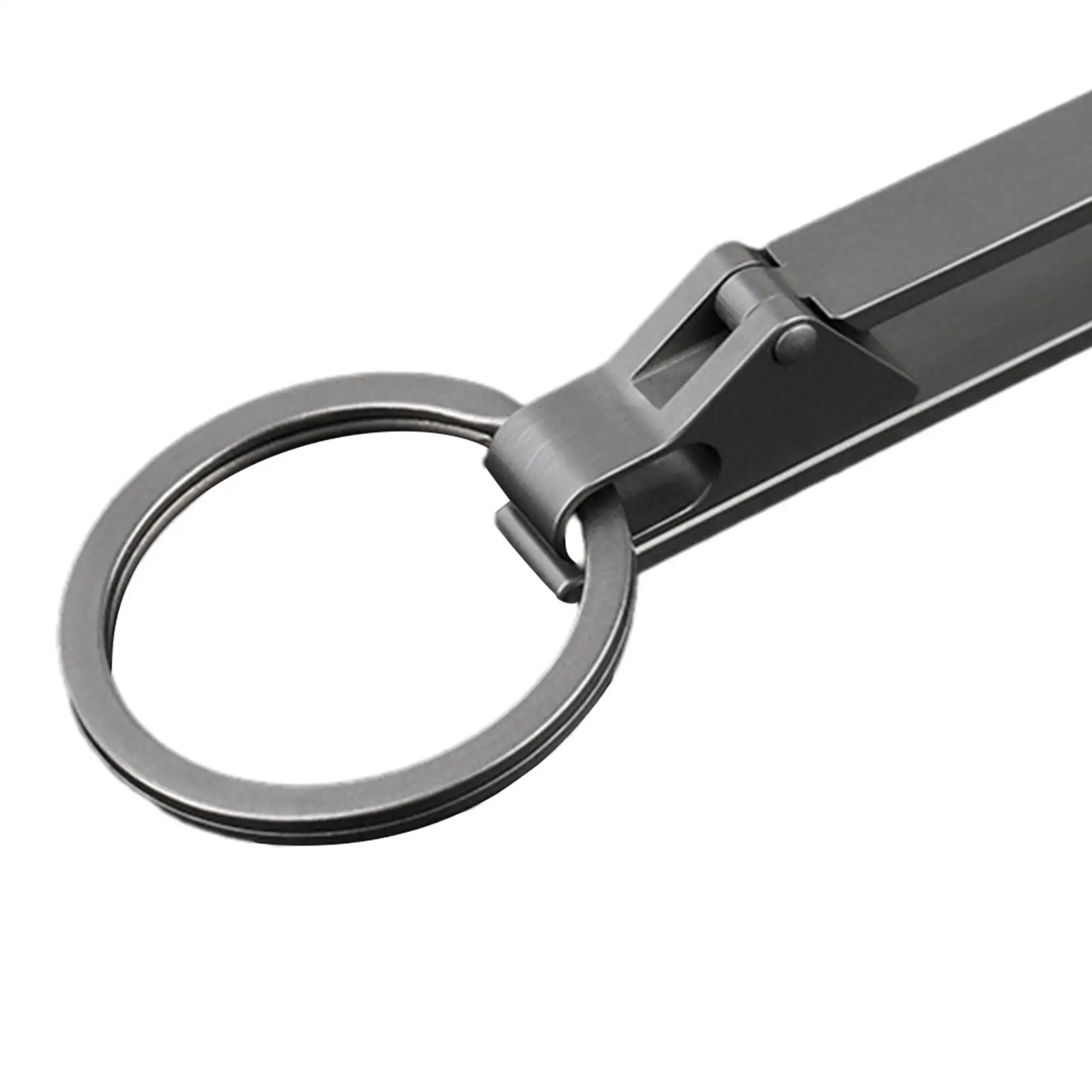 Portable Belt Loop Keyring Holder Titanium Alloy Carabiner Key Clip Detachable Waist Buckle Keychain for Sports Pants Casual