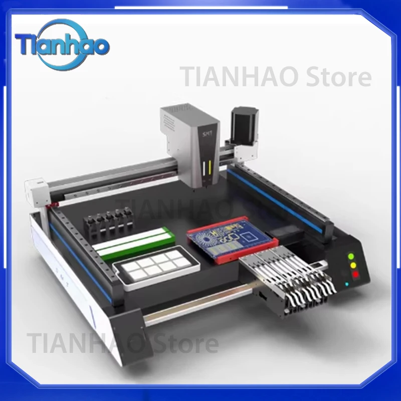 Benchtop SMT Placement Machine for High-Speed Fully Automatic Triple-View Camera Closed-Loop Motor with Mark Recognition