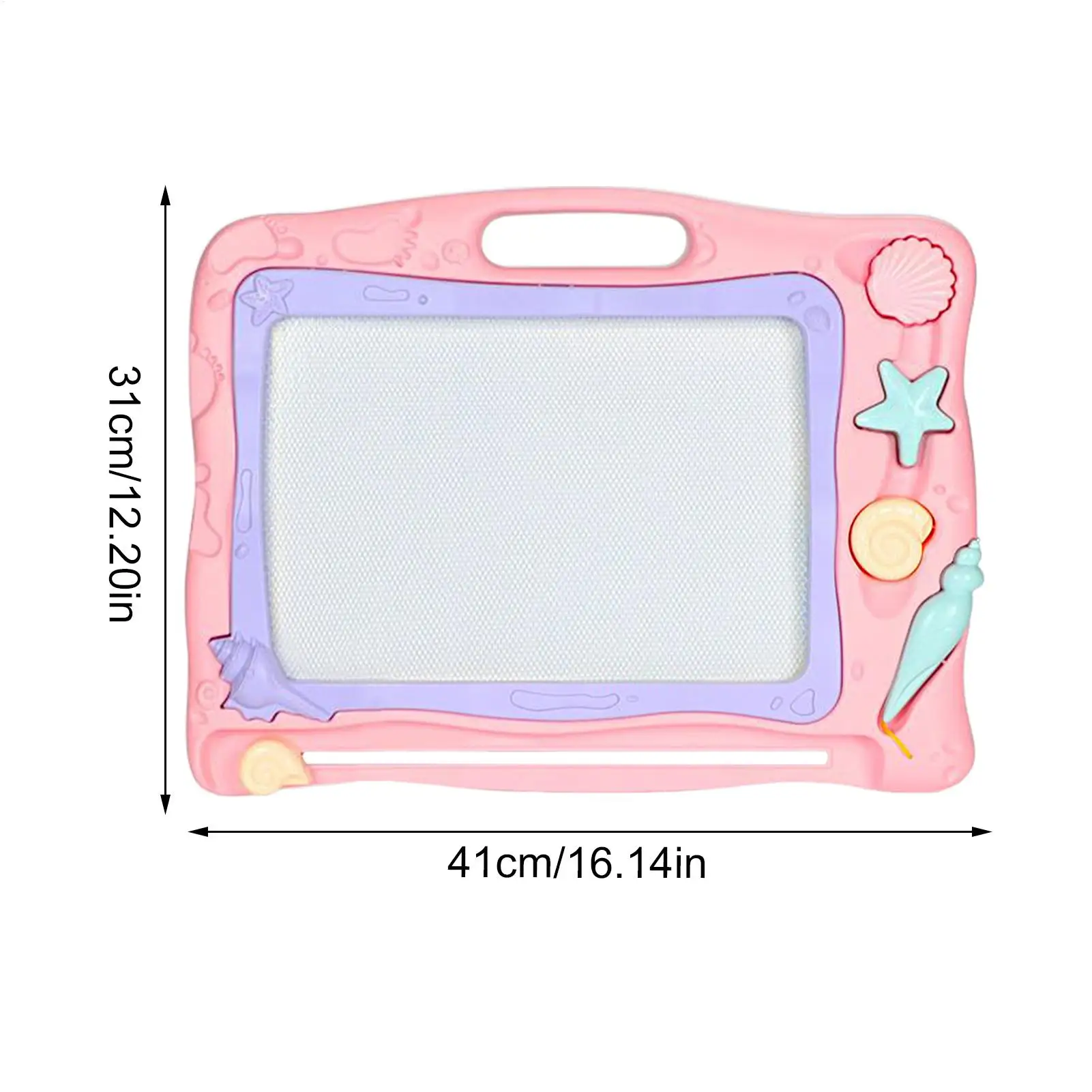 Magnetic Drawing Board for Kids Painting Pad with Pen Stamp Erasable Writing Board Travel Toy Birthday Gift for Boys Girls