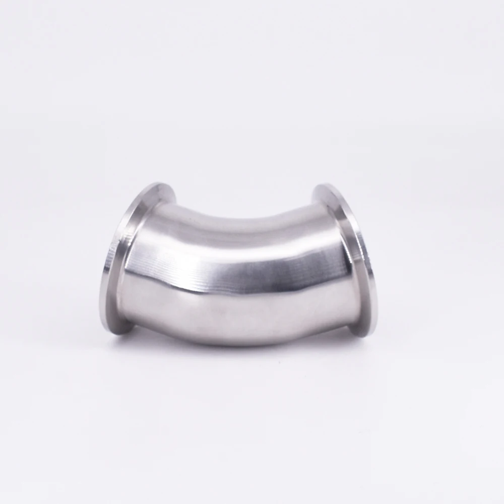 

1.5" 2" 2.5" 3" 3.5" 4" Tri Clamp 45 Degree Elbow SUS304 Stainless Sanitary Pipe Fitting Connector Homebrew