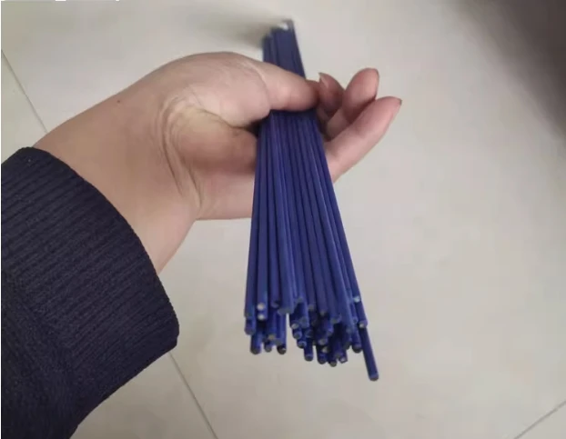 2% 5% 15% 25% 45% white coated silver welding rod HALSI blue coated welding rod view 3