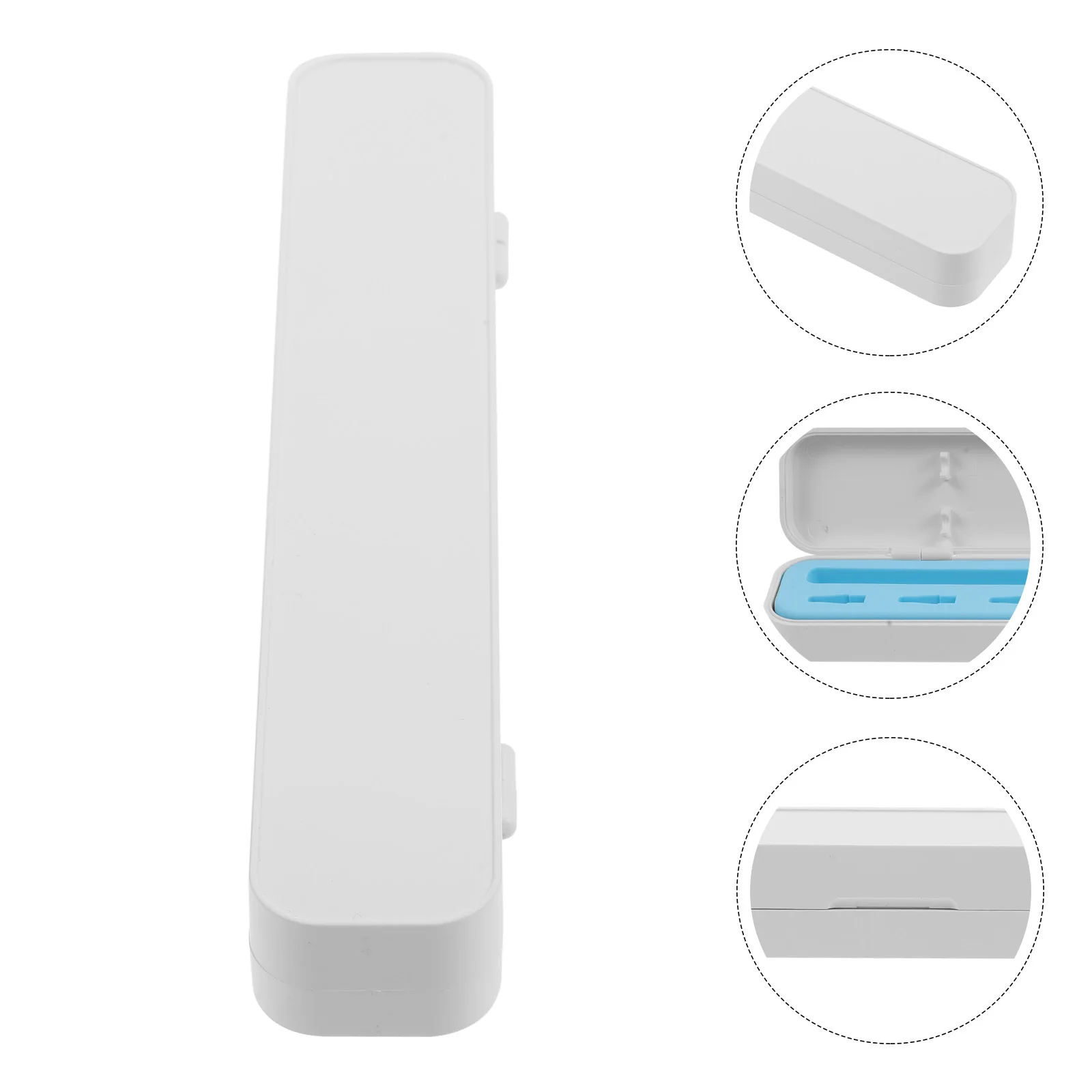 Compact Stylus Pen Carrying Case Silicone Capacitive Pen Holder with Multi-Function Storage for Tips and Caps Lightweight Design