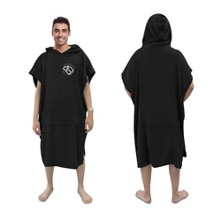 Surf Poncho Changing Towel Robe for Adults Men Women, Warm and Soft Water Absorbent Wetsuit Change Poncho for Surfing Swimming