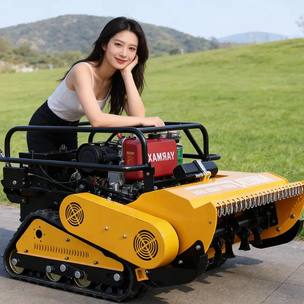 

Индивидуально настраиваемая газонокосилка с дистанционным управлением, низким расходом топлива, для коммерческого и бытового использования, с длительным временем работы.