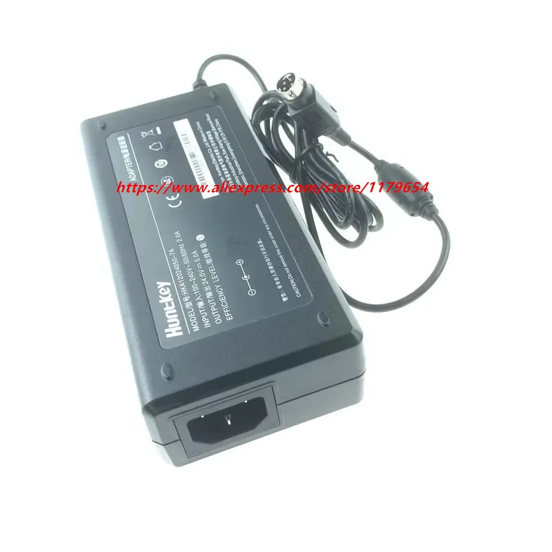 

Genuine Huntkey HKA12024050-7A 24V 5A AC Adapter Charger 24V 5A 4PIN Industrial Control Power Supply