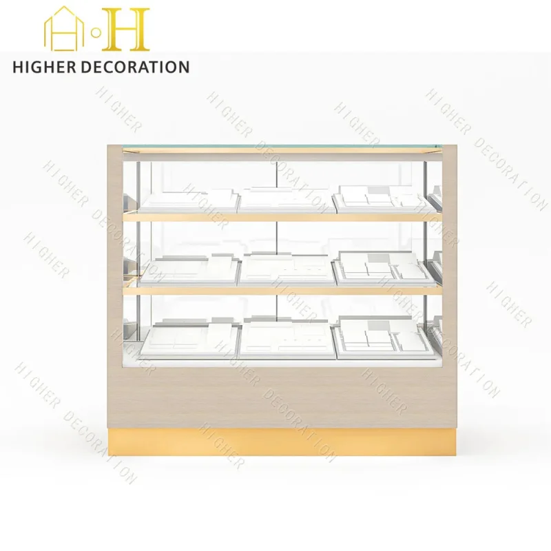 

custom.Custom Jewelry Showcases Glass Display Design Glass Display Cabinet with Lock