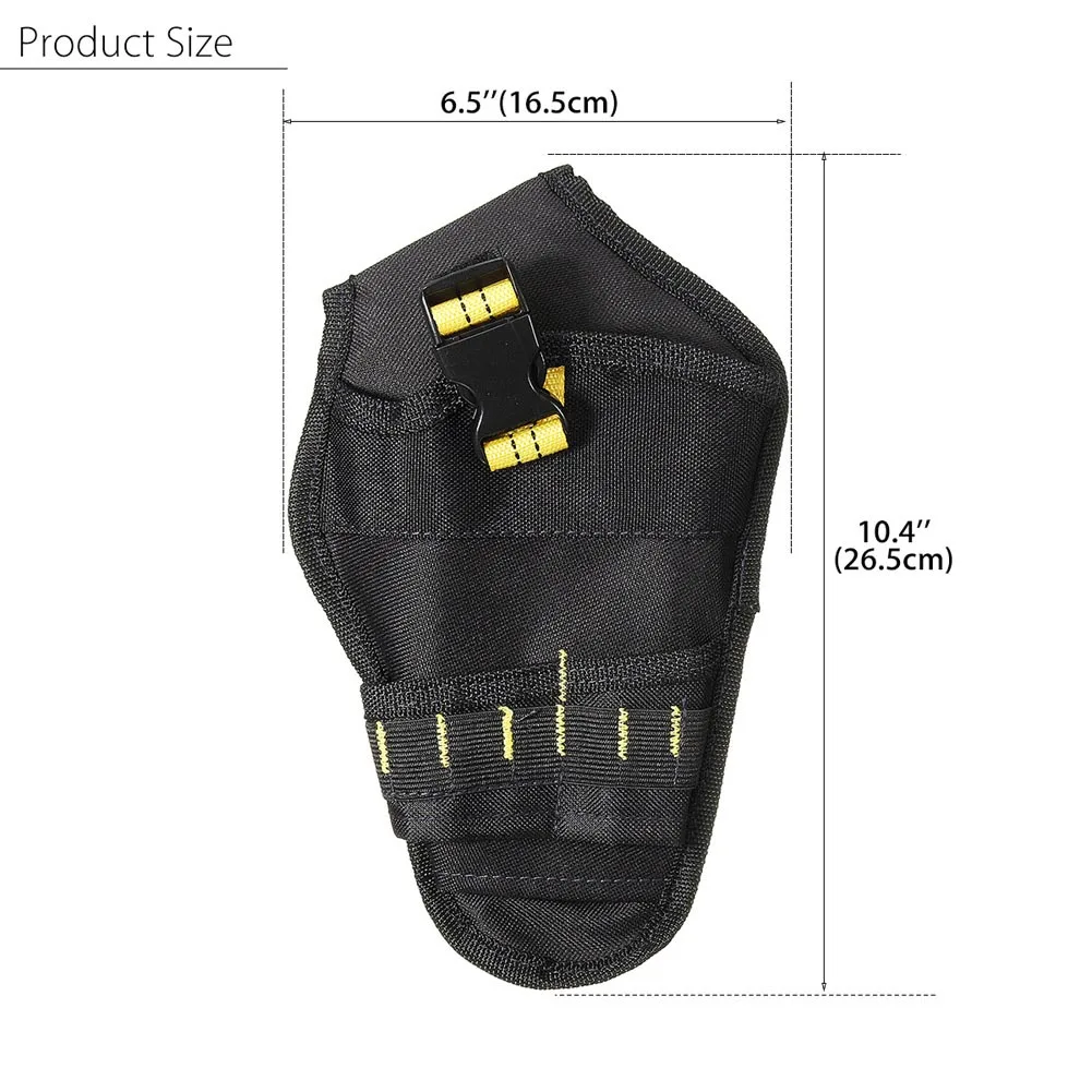 Impact Driver Drill Holster Waterproof Material Large Space Storage Bag Suitable for Small Metal Objects