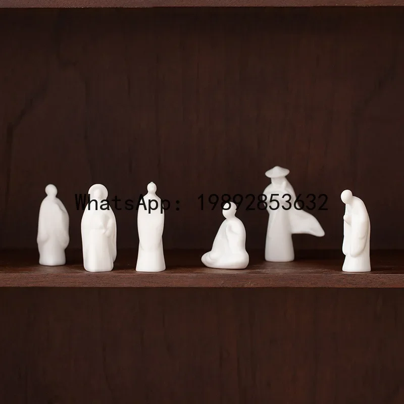 

V5.11 porcelain without a Buddha figure ornament living room tea ceremony Zen decoration accessories landscaping furnishings