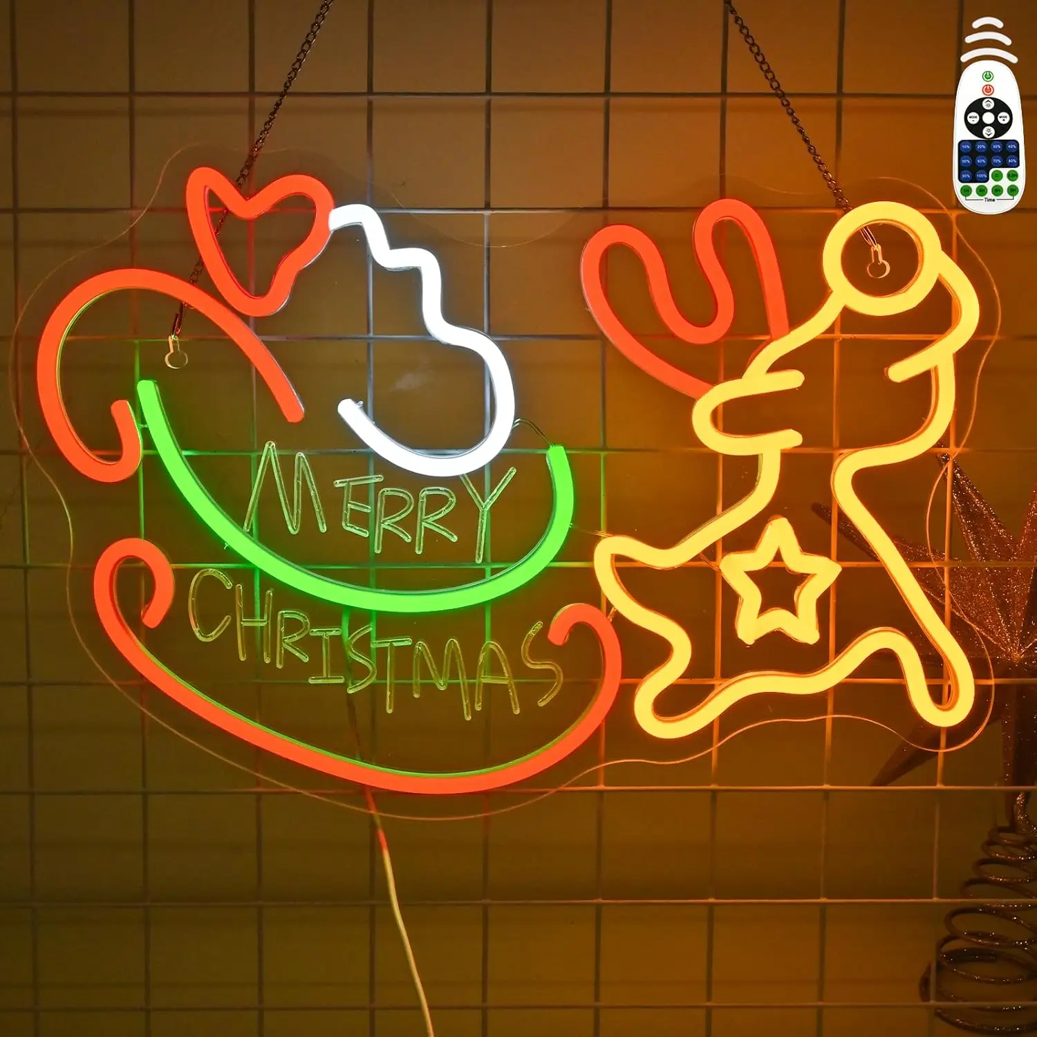 

Christmas Deer Neon Sign Antlers Neon Sign Dimmable For Wall Decor Room Decoration Led Christmas New Year Home Decorations