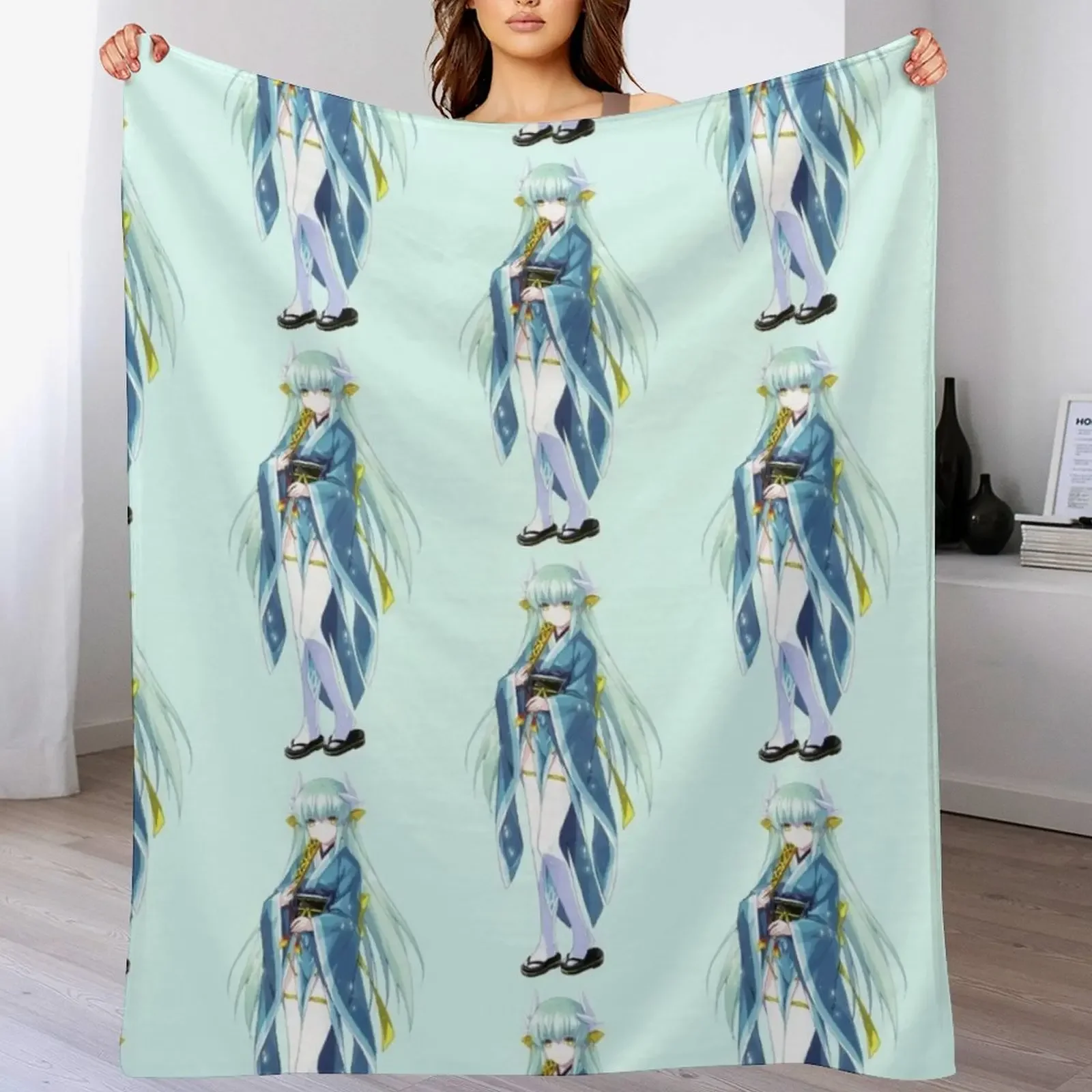 

Kiyohime Fate Go Throw Blanket Soft Big Bed linens christmas gifts Soft Plush Plaid Blankets