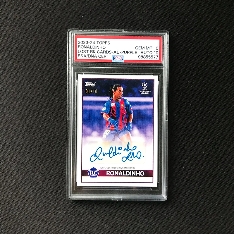 2024 Champions League Lost Rookie Ronaldinho Real Madrid RonaldoRC Signed Kabasa Sticker Printed Original Copy Homemade Card