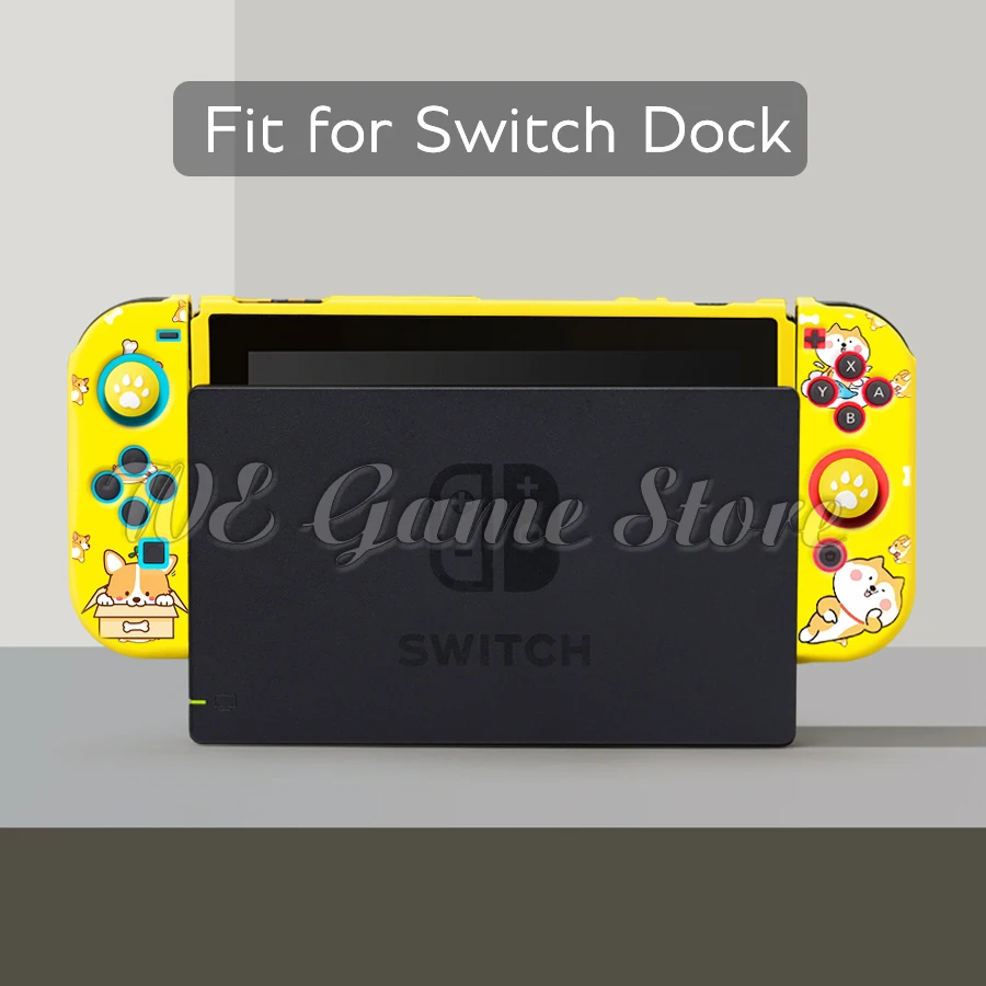 لطيف لينة أنيمي موضوع واقية الحال بالنسبة نينتندو سويتش وحدة التحكم و Joy-con شل الجلد نينتندو سويتش اكسسوارات 4 Joycon الغلاف