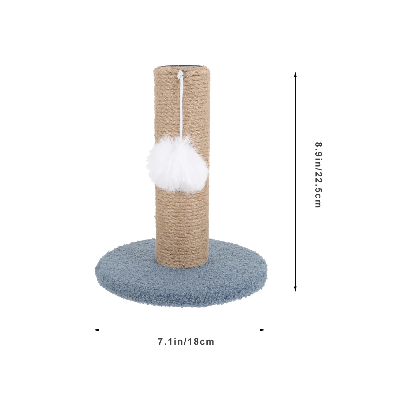 Toys Cat Climbing Frame Scratching Post Pet Pole Cats Tree Sisal Tower 2250X1800X1800CM Sky-blue Kitten