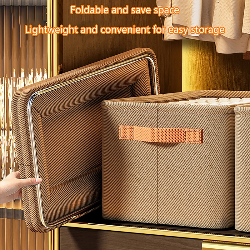 Thicken Steel Frame Clothes Organizer Pants Sweater Storage Cabinets Jeans Storage Box Wardrobe Clothes Storage Organizers