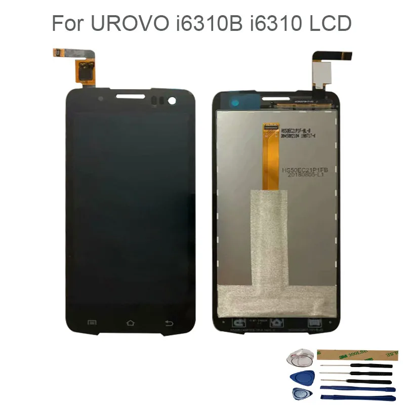 Original For UROVO i6310B i6310 LCD Display With Touch Screen Digitizer Assembly