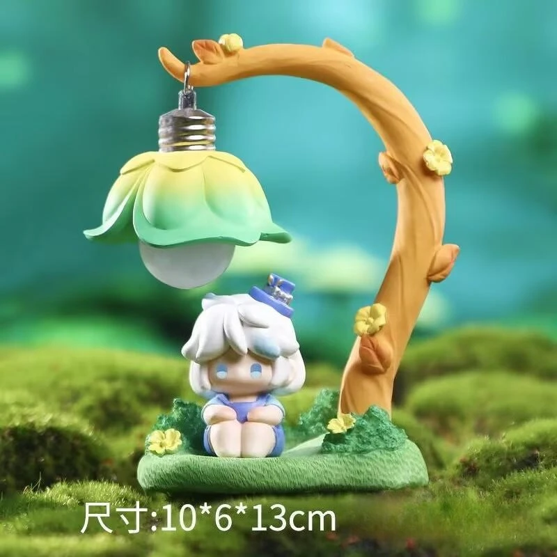 لعبة Genshin Impact Ambitus Hu Tao Furina زملاء Q-تصميم لطيف مصنوع يدويًا نموذج عالي المظهر لسطح المكتب هدية مزخرفة