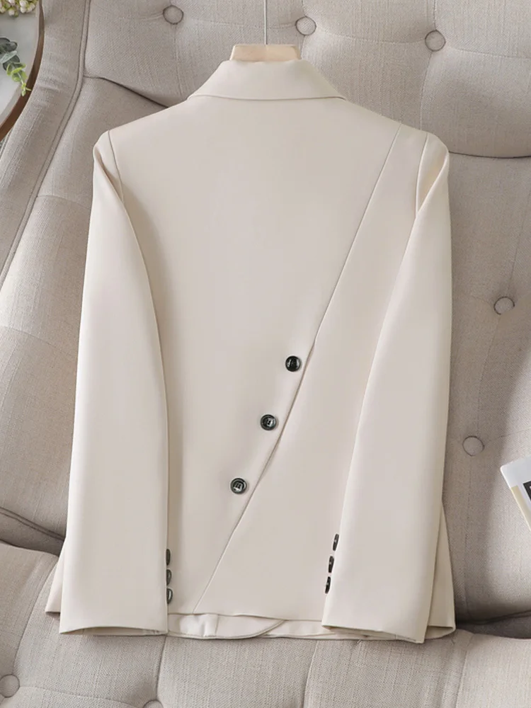 

Large Size Black White Blazers For Women 2023 New Korean Fashion Long Sleeve Chic Oversized Suits Office Ladies Elegant Jackets