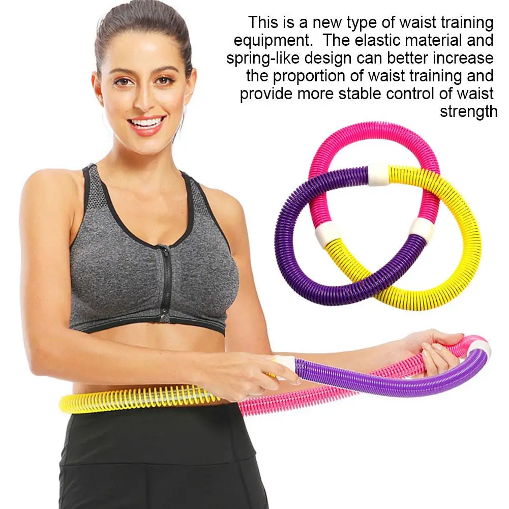 أنبوب الربيع دائرة اليوغا اللياقة البدنية الخصر والبطن تشديد فقدان للجنسين المنزل كمال الاجسام معدات قابلة للطي ممارسة الوزن P8I2 #6