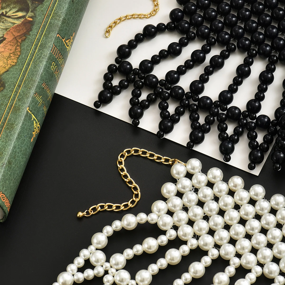 

Chic And Fashion Hand-Embroidered Large Beaded Bridal Wedding Wrapping Scarf Collar Accessories Shoulder Chain Necklace