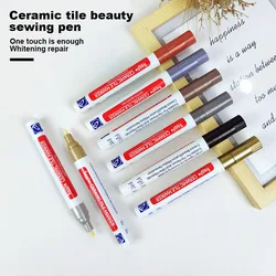 Waterproof Grout Paint With Narrow Tip Portable Quick-Dry Tile Joint Tools For Restoring Tile Wall Floor