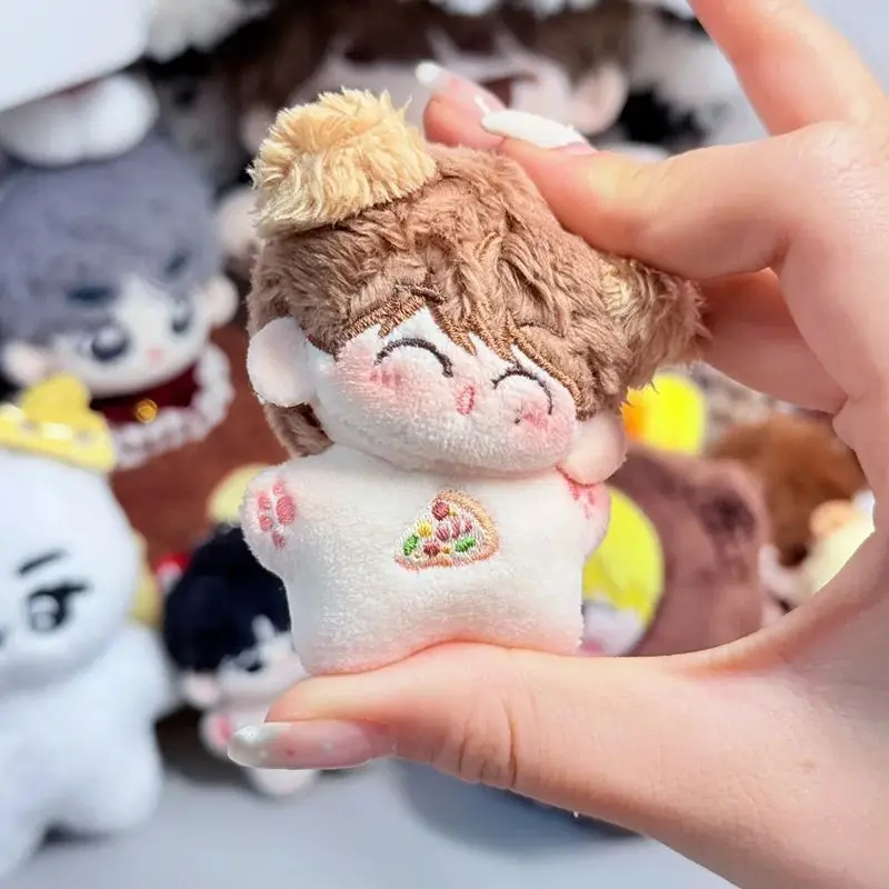 Porte-clés de poupée en peluche de dessin animé Kpop Idol, 5cm, groupes d'idole coréennes, beau garçon en peluche, joli sac à dos pendentif, Collection de cadeaux pour Fans