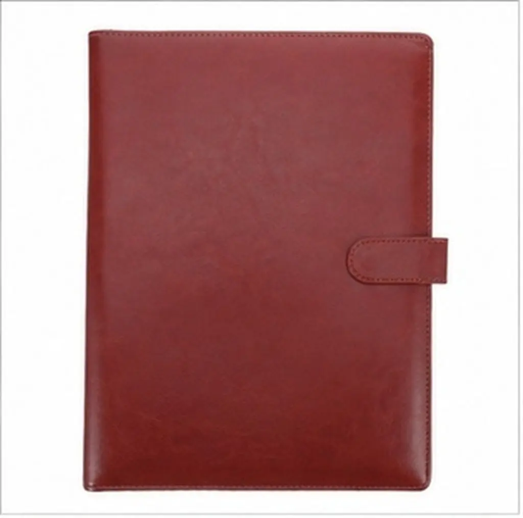 A4 Portfolio Folder PU Multi Pocket Document Holder with Metal Clip Clipboard Function for Business Office Interview