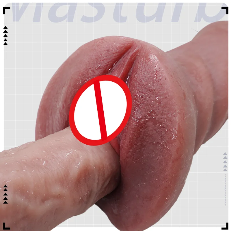 Realistic Vagina For Man Realistic Skin Woman Vagina Male Masturbator Deep Throat Pocket Pussy Sucking Cup Adult Toys for Man