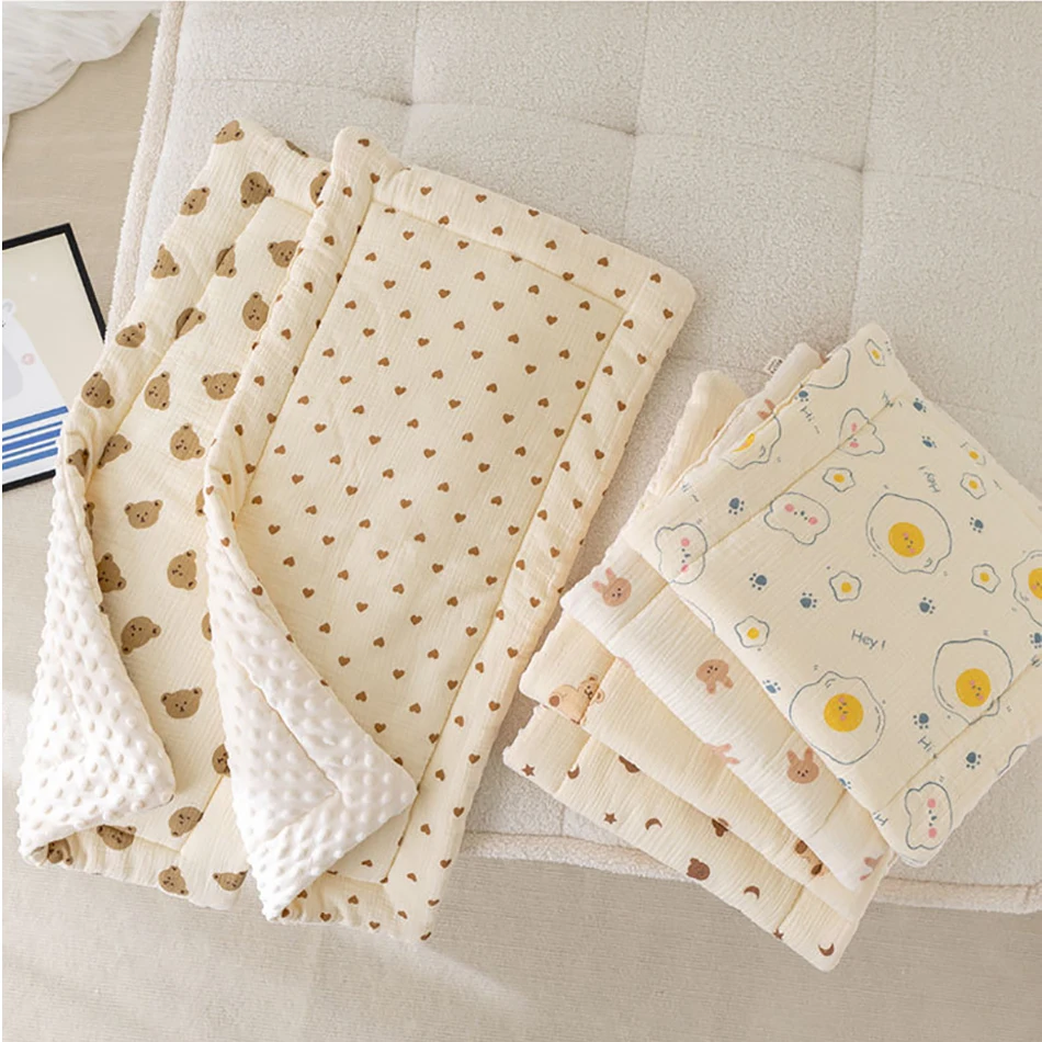 Kangobaby #My Soft Life# Autumn Winter Baby Stroller Mat Thickened Cotton Warm Newborn Mattress Size 80x40cm