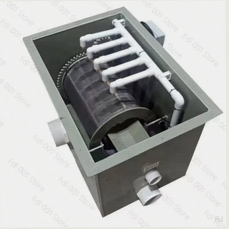 Automatic Flushing Single Control) Turnover Box Drum Microfilter Fish Pond Filtration Equipment Small Filter 3-ton Machine