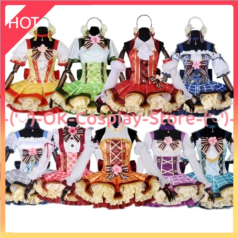 

[Custom Made] Anime Lovelive Flower Bouquet Cosplay Costume Yazawa Nico Nozomi Tojo Eli Rin Umi Kotori Maki Dress Costumes