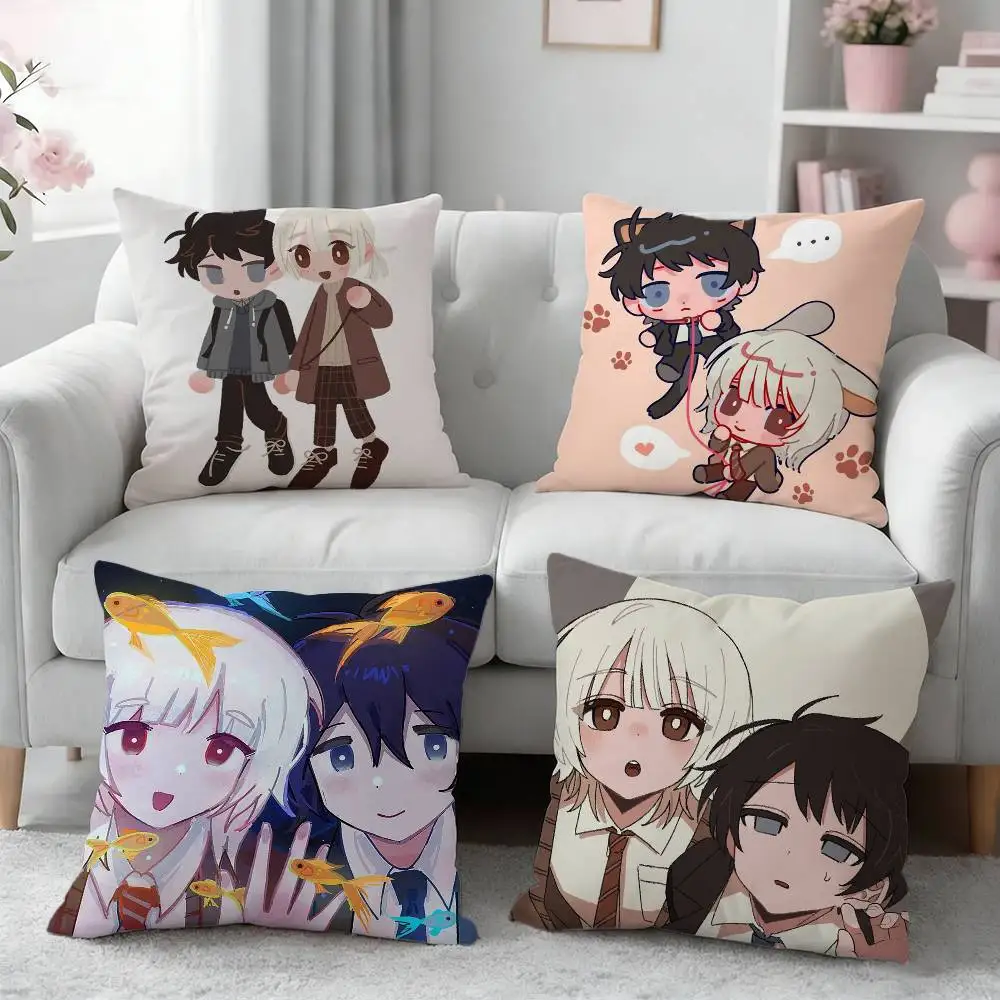 

Anime S-Saihate Station Pillow Case Pattern Printed Pillowcase For Living Room Sofa Cushion Cover