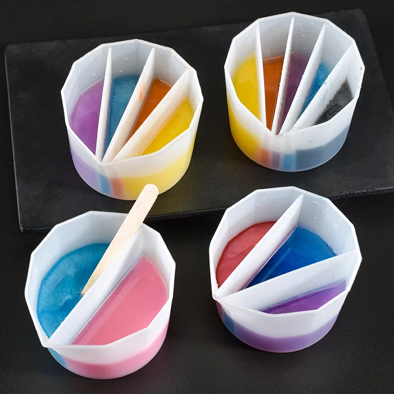 Portion Cup Resin Color Mixing Cup Silicone Cup Silicone Split Cup Resin Casting Mold Soap Making Molds