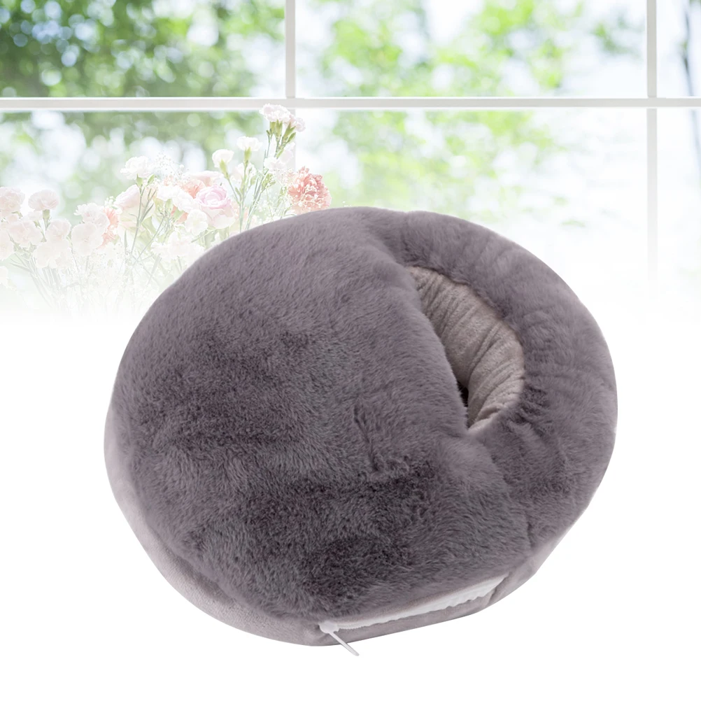 

1pc Usb Heating Foot Warmer Heating Slipper For Foot Warmer Winter Warmth Safe Home Use Grey Color