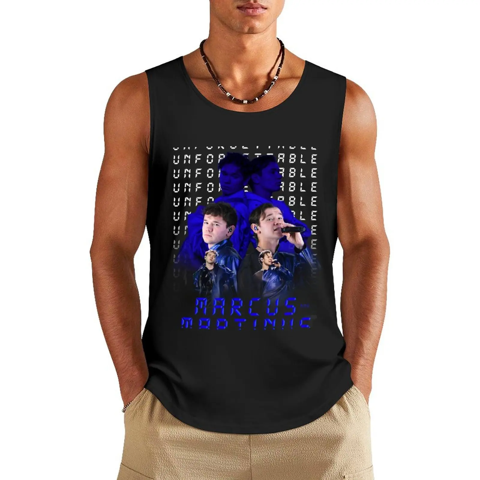 

Marcus And Martinus Unforgettable Eurovision 2024 Sweden Merch Tank Top gym t shirt men man vest Men's vest
