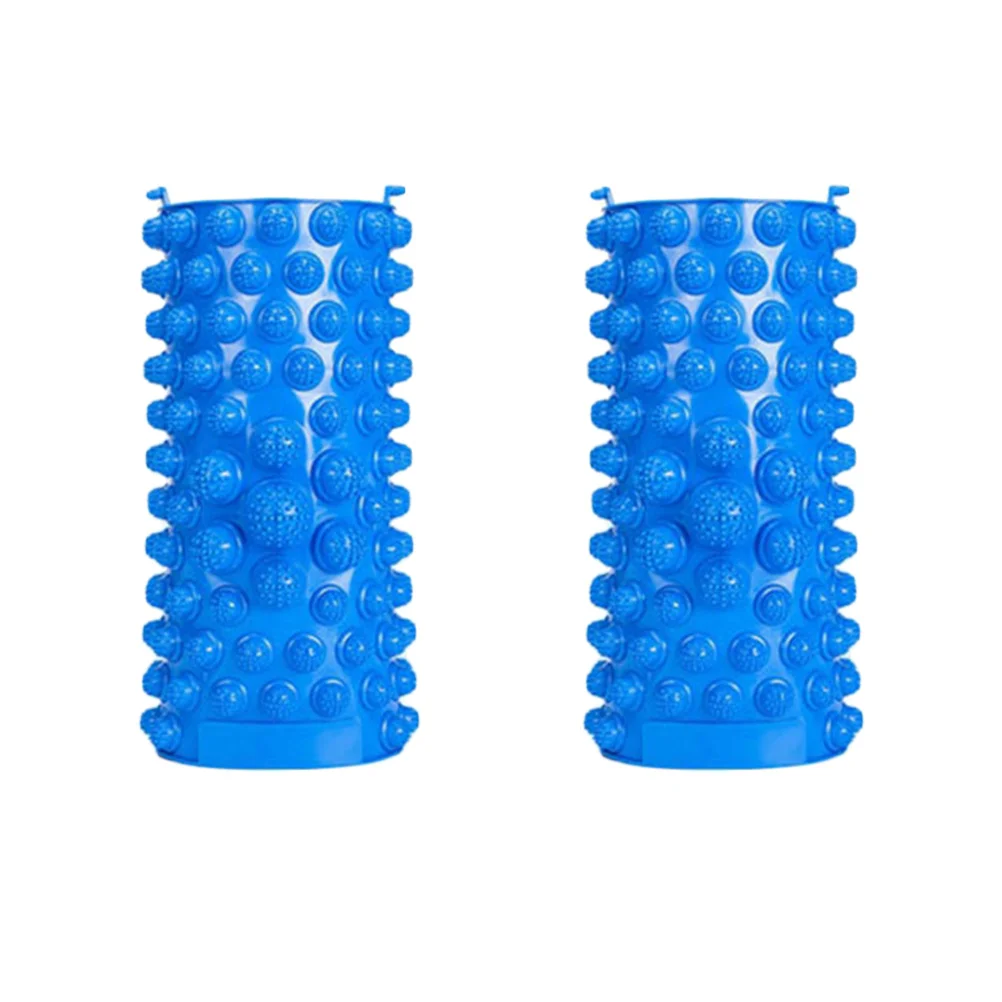 

2 шт. коврик для ног, рефлексологический массажный коврик для ног, массажер для ног, коврик для арки, пятки, облегчение пальцев, портативный инструмент для акупрессуры, синий