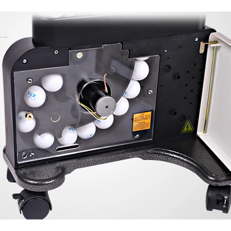 Y & T S-27T تنس طاولة تخدم آلة روبوت شريك التدريب التلقائي بالكامل مزدوج رؤساء تنس الطاولة روبوت عالية منخفضة 4-50 متر/الثانية #4