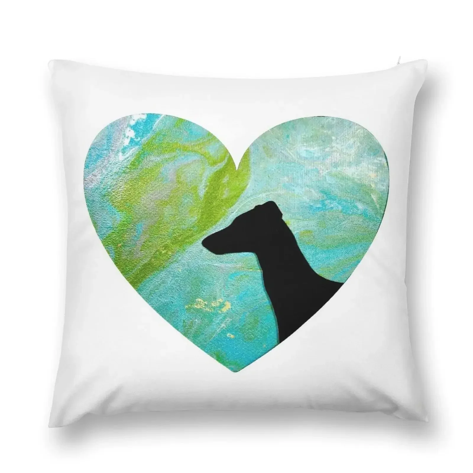 

Greyhound Heart Throw Pillow Christmas Pillows Sofa Cushion Cover pillow