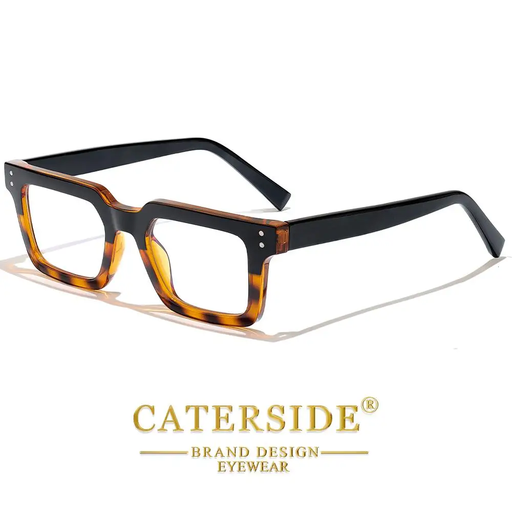 CATERSIDE Retro Herren Anti-Blaulicht-Brille Hochwertige Tr-90 Eckige Brillengestelle Damen Computer-Lese-Schutzbrille – Detail 13