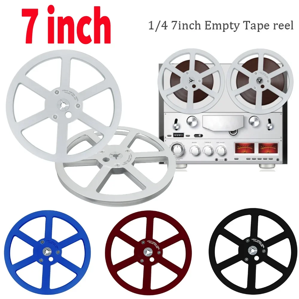 

7 Inch Take Up Reels Opening Machine Parts Light Metal Aluminum Reel-To-Reel Recorders Accessory Empty Tape Reel
