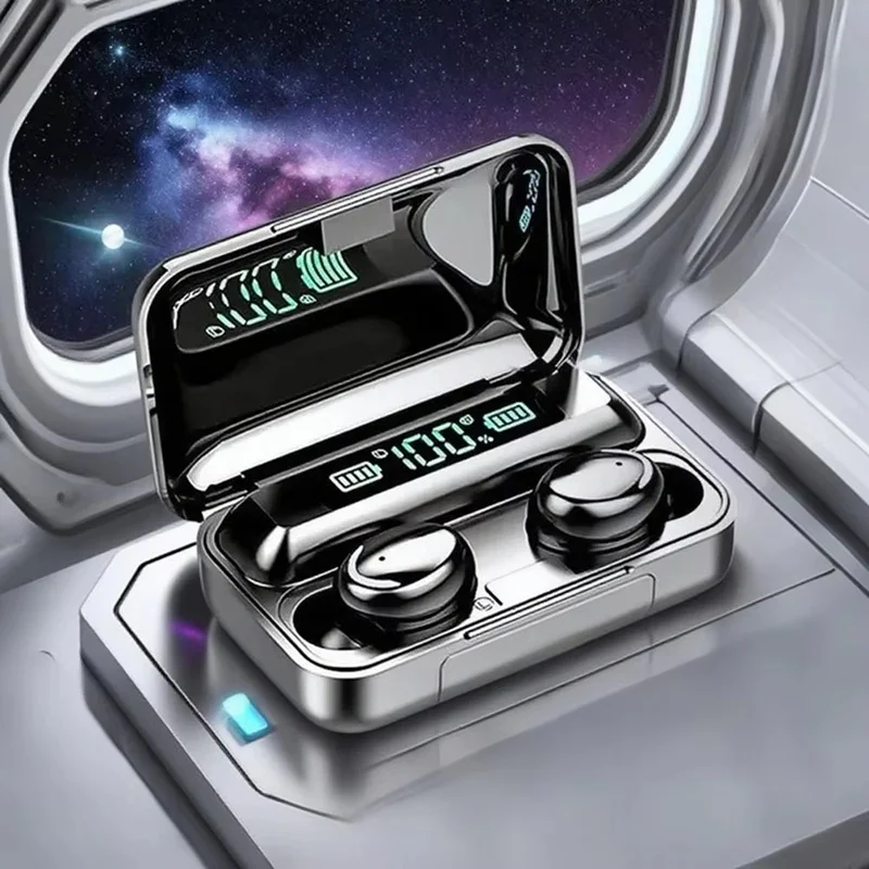 אוזניות אלחוטיות TWS Bluetooth 5.0 אוזניות HiFi סטריאו ספורט אטומות למים עם מיקרופון אוזניות חופשיות לאייפון ושיאומי