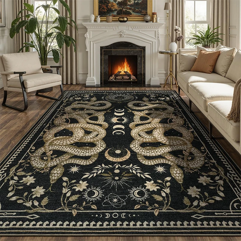 living-room-carpet-non-slip-machine-washable-soft-floor-mat-black-snake-pattern-rug-retro-style-rugs-large-size-home-decor-mats