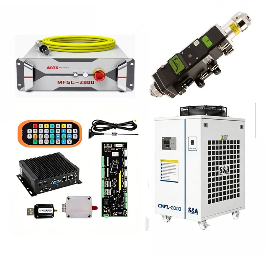 Raycus XC3000 Plus laser cutting control system Max 1500W/2000W/3000W fiber laser source BT240S laser cutting head chiller